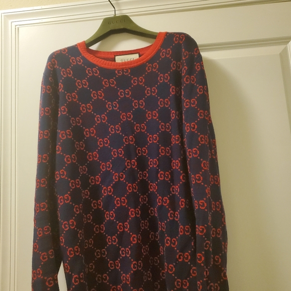Gucci  GG LOGO JACQUARD SWEATER - Picture 5 of 12